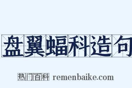 盘翼蝠科造句是什么意思的图片